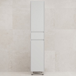 Style Line Шкаф пенал Лима 36 белый матовый – фотография-2